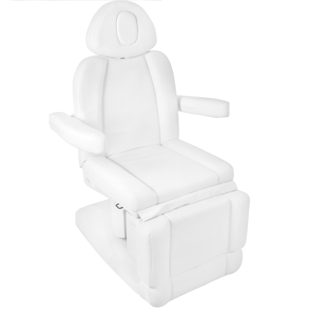 Fotel kosmetyczny elektr. Azzurro 708A 4 siln. biały podgrzewany - 9