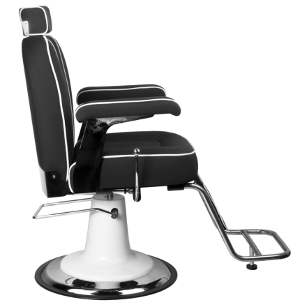 Gabbiano fotel barberski Amadeo czarny - 2