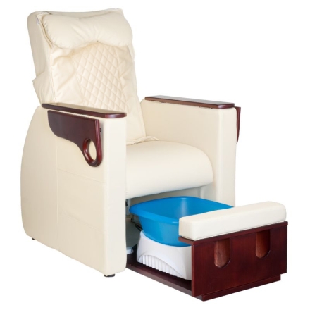Fotel spa do pedicure z masażem pleców Azzurro 101 beżowy - 8
