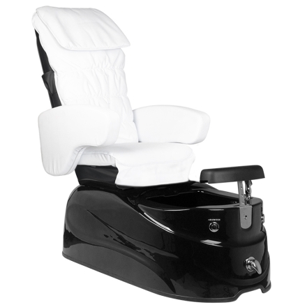 Fotel pedicure spa AS-122 biało-czarny z funkcją masażu - 3