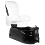 Fotel pedicure spa AS-122 biało-czarny z funkcją masażu - 2