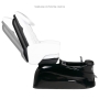 Fotel pedicure spa AS-122 biało-czarny z funkcją masażu - 6