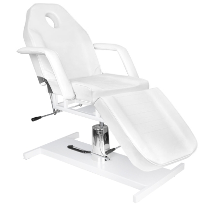 Fotel kosmetyczny hyd. Basic 210 biały - 2
