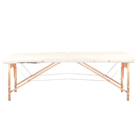Stół składany do masażu wood komfort Activ Fizjo 2 segmentowe cream - 2