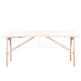 Stół składany do masażu wood komfort Activ Fizjo 2 segmentowe cream - 5