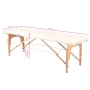 Stół składany do masażu wood komfort Activ Fizjo 2 segmentowe cream - 8