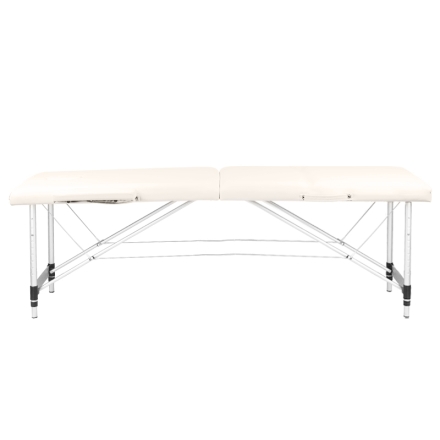 Stół składany do masażu aluminiowy komfort Activ Fizjo 2 segmentowe cream - 2