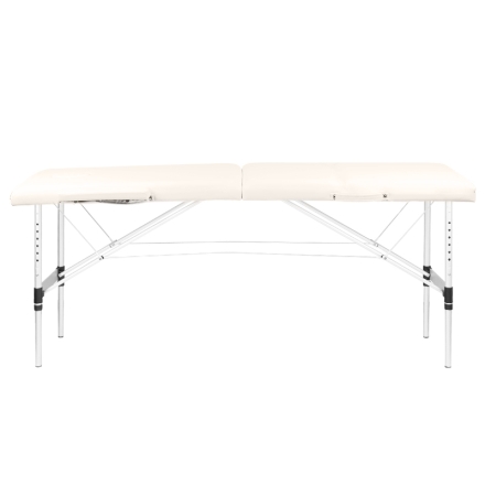 Stół składany do masażu aluminiowy komfort Activ Fizjo 2 segmentowe cream - 4