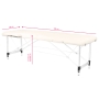 Stół składany do masażu aluminiowy komfort Activ Fizjo 2 segmentowe cream - 8