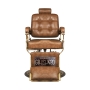 Gabbiano fotel barberski Boss Old Leather jasnobrązowy - 3