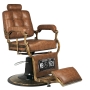 Gabbiano fotel barberski Boss Old Leather jasnobrązowy - 3