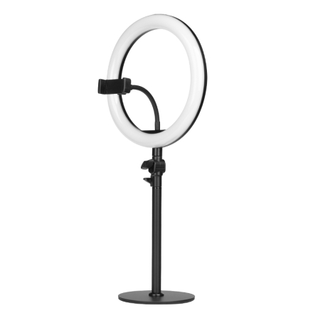 Lampa pierścieniowa Ring light 10' 8W led czarna