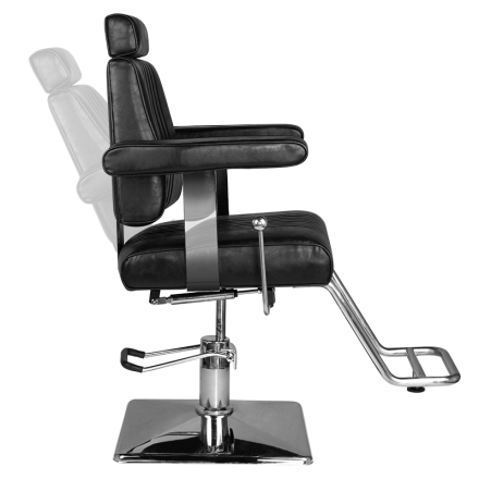 Hair System fotel barberski SM185 czarny - 6