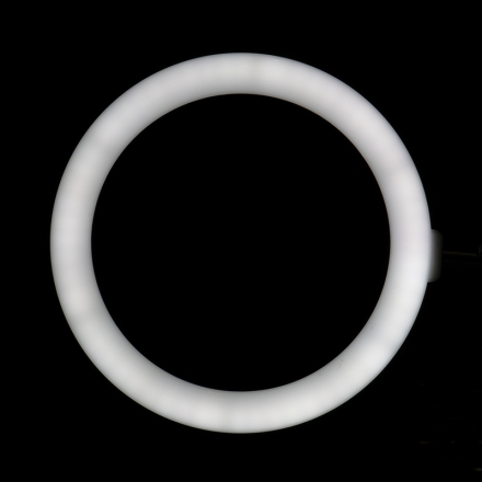 Lampa pierścieniowa Ring light 10' 8W led czarna do blatu - 5