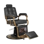 Gabbiano fotel barberski Boss HD Old Leather czarny - 2