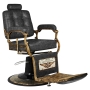 Gabbiano fotel barberski Boss HD Old Leather czarny - 3