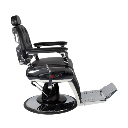 Gabbiano fotel barberski Pietro czarny - 3
