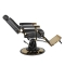 Gabbiano fotel barberski Filippo Gold czarny - 3