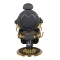 Gabbiano fotel barberski Cesare Gold czarny - 5