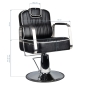 Gabbiano fotel barberski Matteo czarny - 7