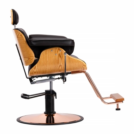 Gabbiano fotel fryzjerski Florencja z regulowanym zagłówkiem czarny - 4