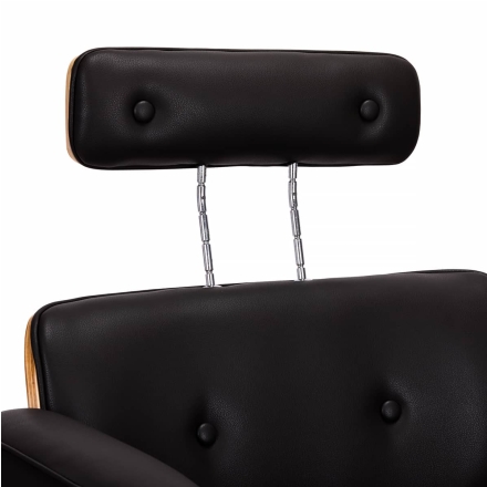 Gabbiano fotel fryzjerski Florencja z regulowanym zagłówkiem czarny - 6