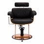 Gabbiano fotel fryzjerski Florencja z regulowanym zagłówkiem czarny - 3