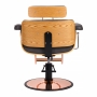 Gabbiano fotel fryzjerski Florencja z regulowanym zagłówkiem czarny - 4