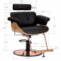 Gabbiano fotel fryzjerski Florencja z regulowanym zagłówkiem czarny - 13