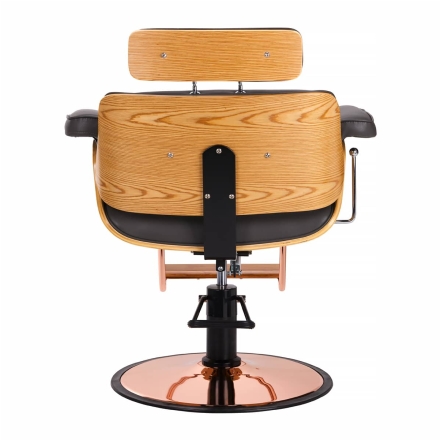 Gabbiano fotel fryzjerski Florencja z regulowanym zagłówkiem szary - 3