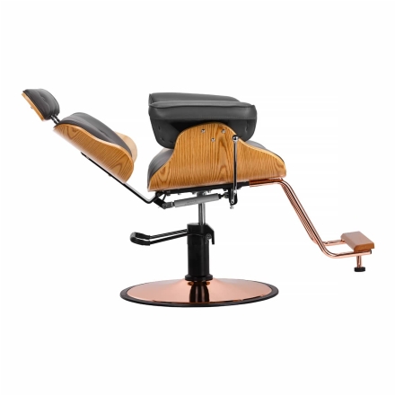 Gabbiano fotel fryzjerski Florencja z regulowanym zagłówkiem szary - 5