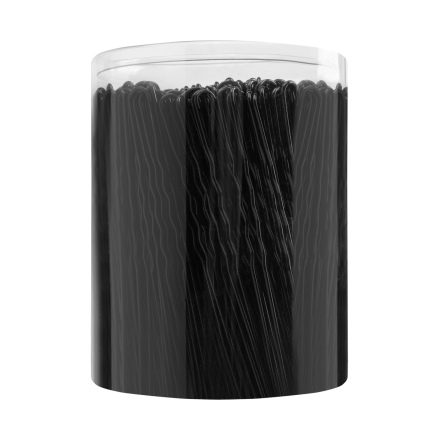 Kokówki fryzjerskie do włosów E-65 300 szt. 7 cm czarne - 3