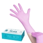 All4med jednorazowe rękawice diagnostyczne nitrylowe różowe S - 2