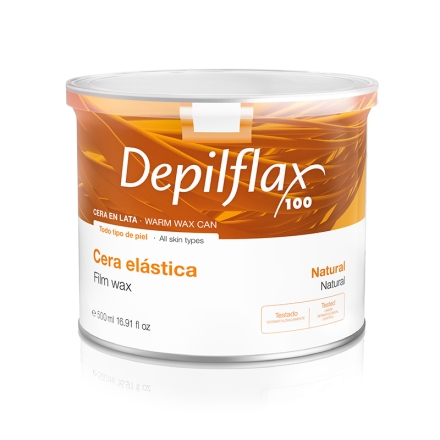 Depilflax 100 elastyczny wosk do depilacji puszka 500 ml naturalny