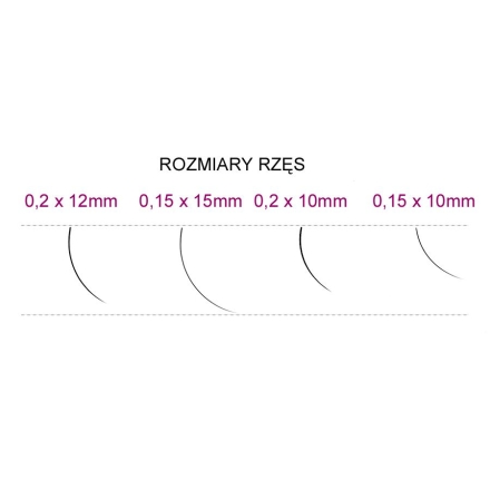 Syis - rzęsy J 0,15 x 10 mm 0.25 g - 2