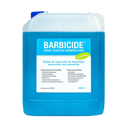 Barbicide spray do dezynfekcji wszystkich powierzchni bez zapachu - uzupełnienie 5 L