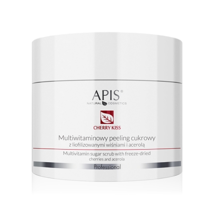 Apis multiwitaminowy peeling cukrowy z liofilizowanymi wiśniami i acerolą 220 g