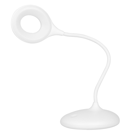 Lampka ring led snake na biurko biała - 2