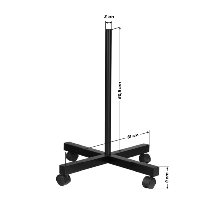 Lampa lupa S4 + statyw czarna - 5