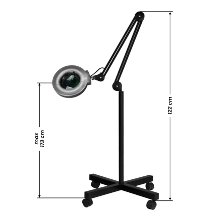 Lampa lupa S4 + statyw czarna - 6