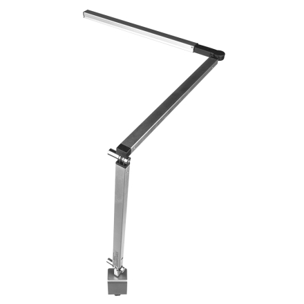 Lampa led 3-ramienna na biurko srebrna - 6