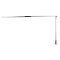 Lampa led 3-ramienna na biurko srebrna - 1