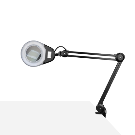 Lampa lupa led eco czarna do blatu