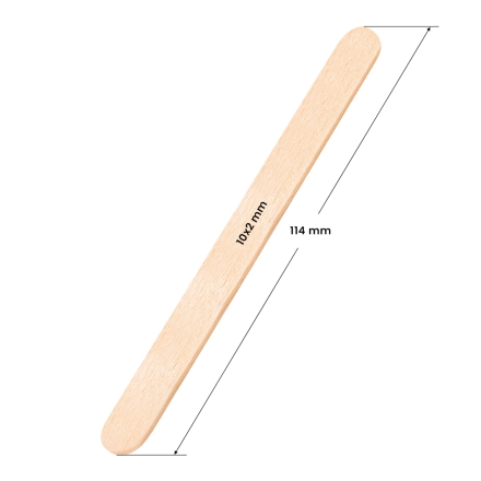 Szpatułka drewniana średnia 114 x 10 x 2 mm - 100 sztuk - 2