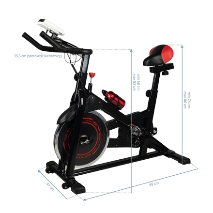 Rower treningowy Magneto 14 czarny - 6