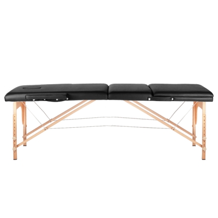 Stół składany do masażu wood komfort Activ Fizjo 3 segmentowe czarny - 2