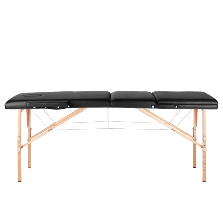 Stół składany do masażu wood komfort Activ Fizjo 3 segmentowe czarny - 3