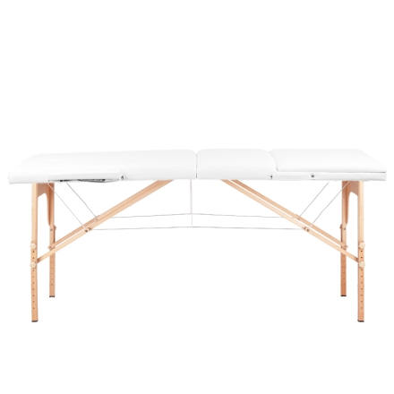 Stół składany do masażu wood komfort Activ Fizjo 3 segmentowe biały - 3