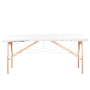 Stół składany do masażu wood komfort Activ Fizjo 3 segmentowe biały - 4