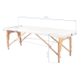 Stół składany do masażu wood komfort Activ Fizjo 3 segmentowe biały - 9